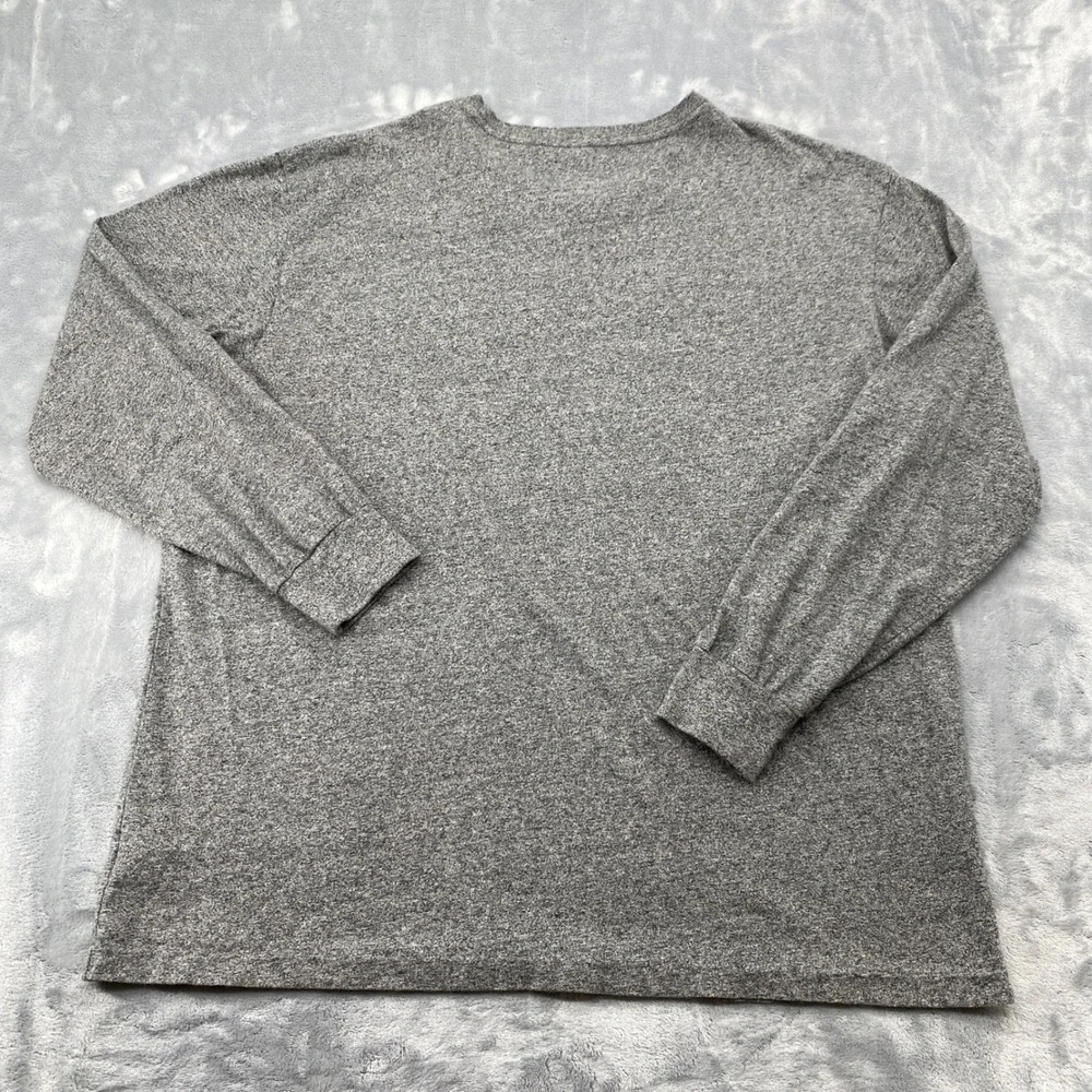 Polo Ralph Lauren Mens XL Heather Grey Long Sleeve Pocket T-Shirt Cotton Pony